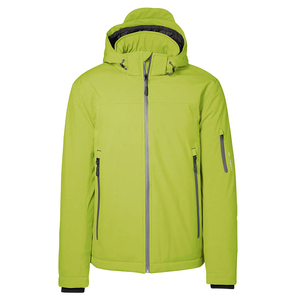 <b>Men's</b> <b>Long</b> Hooded Puffer <b>Jacket</b> Waterproof Windproof Sporty Winter Outdoor Zipper Closure Solid Green Color - Product Image 4