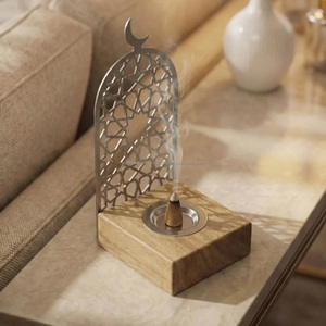 Brûleur d'encens en bois artisanal avec un design élégant en cascade pour la relaxation, le soulagement du stress et la décoration de la maison - Product Image 6