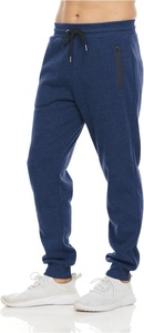 Pantalon de jogging athlétique épais et imperméable doublé polaire pour homme, idéal pour l'entraînement et la course, avec poches zippées et cordon de serrage - Product Image 4