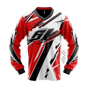 Camiseta de Ciclismo de manga larga personalizada para hombres y mujeres de secado rápido, transpirable, a prueba de viento, estampado multicolor para Equipo de Motocicleta de verano - Product Image 3