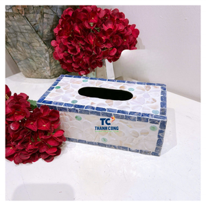 Boîte à mouchoirs en nacre de luxe de style arabe, fabrication OEM, Vietnam - Product Image 1