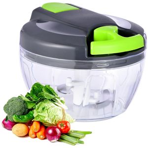 Portable Manual Food Processor with Pull String Hand <b>Vegetable</b> <b>Chopper</b> for Garlic Onion Ginger Fruits Nuts Veggies - Product Image 2