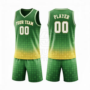 ชุดบาสเก็ตบอลคุณภาพสูง ระบายอากาศได้ดี ดีไซน์สั่งทำได้ ผลิตจากโพลีเอสเตอร์ 100% บริการขายส่งแบบ OEM พร้อมสีและโลโก้ตามสั่ง - Product Image 3