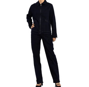 Traje de Mezclilla de 2 Piezas para Mujer, Diseño Moderno, Primavera/Verano, Sin Mangas, Elástico, 100% Algodón, Transpirable, de Secado Rápido, Informal - Product Image 4