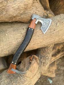 Handmade Industrial Grade Custom <b>Viking</b> <b>Axe</b> High Quality Carbon Steel <b>Axe</b> Head Wood Handle Battle-Sharp Edge THEWIZ CRAFTS - Product Image 3