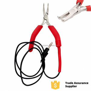 Grounded <b>Bent</b> <b>Nose</b> <b>Pliers</b> 5" Stainless Steel High Quality Jewelry Making Tools for DIY Customizable - Product Image 2