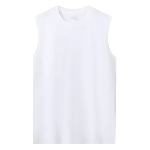 Débardeur de sport pour homme en polyester à séchage rapide avec logo personnalisé, idéal pour la course à pied, le basketball et l'entraînement estival. - Product Image 3