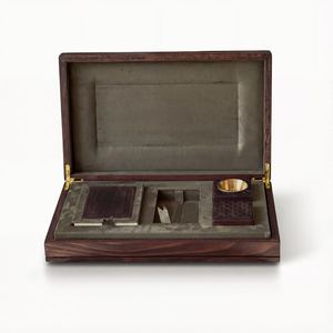 Coffret Cadeau de Luxe en Bois Fait Main avec Intérieur en Velours, Boîte de Présentation Gravée Haut de Gamme, Logo Personnalisé, pour Salon - Product Image 1