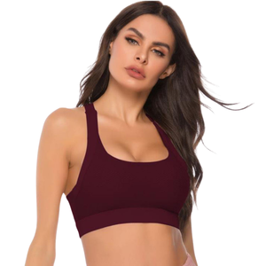 Soutien-gorge de sport pour femme, sans couture, confortable et extensible, à maintien élevé, respirant, imprimé yoga, pour fitness et entraînement en salle de sport, vente en gros - Product Image 5