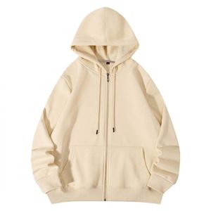 Latest Style New Arrival Luxury <b>Thick</b> <b>Fleece</b> 340g Cotton Quality Men's Winter Casual Streetwear Zipper-Up Quick Dry Hoodie 100% - Product Image 3