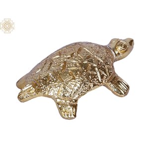 Handmade Brass Item 3\" Small Brass <b>Tortoise</b> Gold Plated Unique <b>Home</b> Decor Made in India - Product Image 4