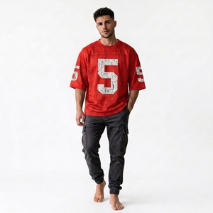 เสื้อฟุตบอลอเมริกันมืออาชีพ ชุดทีมแบบกำหนดเอง เนื้อผ้าระบายอากาศ เสื้อแฟนฟุตบอลอเมริกันสำหรับฝึกซ้อม - Product Image 5