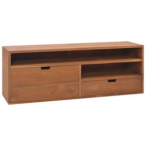 Supporto TV in Teak legno massello 43.3 "x 11.8" x 15.7 "dimensioni elegante e resistente - Product Image 1