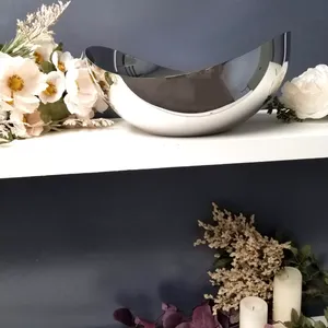 Luxury Decorative Bowl with Modern Metallic Finish for Residential Interior CollectionsHigh End Metal Bowl Hotel Interior Decor - Product Image 2