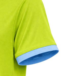 Ensemble de t-shirt et short de sport pour homme, vert néon et bleu ciel, respirant, séchage rapide, vêtements de sport, tenue de course à pied, entraînement, vêtements de sport actifs - Product Image 5