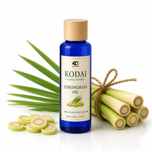 Aceite Esencial de Limoncillo de Tamil Nadu 100% Puro y Natural de Primera Calidad, Destilado al Vapor, para Aromaterapia y Cuidado Facial, Kodai Global Export - Product Image 1