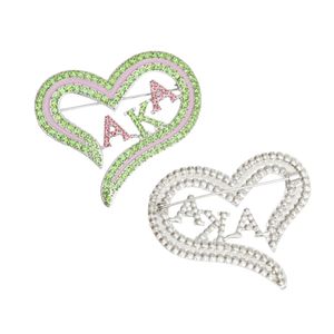 Broche Cœur Rose Vert Plaqué Argent Scintillant pour Femme, Bijou de Mode, Épingle Décorative, Accessoire Élégant en Cristal pour Vêtements - Product Image 3