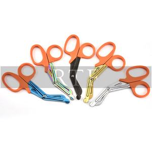 Tijeras médicas de alta calidad para lesiones, tijeras de vendaje para lesiones, Lister, EMT, enfermería, con mango de plástico - Product Image 2