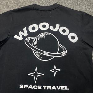T-shirt noir pour homme, imprimé, manches courtes, col rond, tricoté, décontracté, à porter au quotidien - Product Image 4