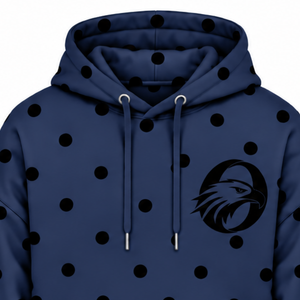 <b>Navy</b> Blue Black <b>Women's</b> Winter Pullover <b>Hoodie</b> Oversized Fleece Hooded Sweatshirt Drawstring Long Sleeve Kangaroo Pocket Custom - Product Image 3
