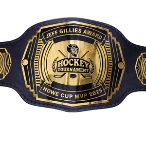Jeff Gillies Award Hockey Tournament Belt Howe Cup MVP 2025 Customizable Championship Title Belt Premium Design - Product Image 2