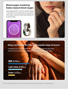 SR01 Meilleure bague intelligente en acier inoxydable avec suivi <span class=keywords><strong>de</strong></span> la santé, fréquence cardiaque, <span class=keywords><strong>cycle</strong></span> <span class=keywords><strong>menstruel</strong></span>, Anillo Inteligente pour femmes, à porter au quotidien - Product Image 6