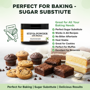 Extrait de Stévia OEM ODM avec mélange d'Allulose, édulcorant en poudre sans goût amer, adapté aux diabétiques, stable à la chaleur pour la cuisson et la pâtisserie - Product Image 3