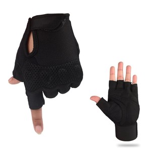 <b>Weight</b> Lifting <b>Training</b> Heated Breathable Gym <b>Gloves</b> Black - Product Image 1