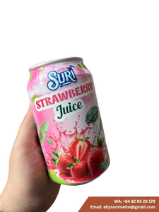 Jugo de Fresa Suri en Lata de 330 ml, Bebida Natural de Fruta, 100 Brix, 70% de Pureza, 1 Litro, Vietnam (ELLY-WA +84 82 95 26 179) - Product Image 1
