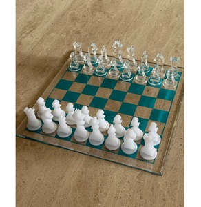 Premium Clear Acrylic Chess Set Custom Large Elegant Board <b>Game</b> Modern Home Decor Luxury Acrylic Chess Pieces Set Chess <b>Game</b> Set - Product Image 5