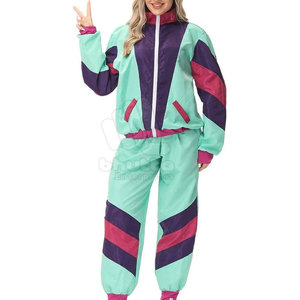 Ensemble coupe-vent personnalisé pour femme avec fermeture éclair, col montant, 2 pièces, écologique, respirant, léger, hiver - Product Image 2