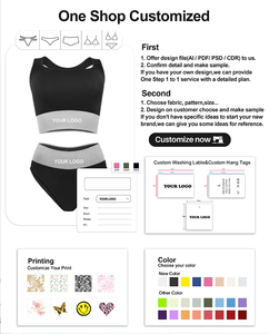 Hot Sale <b>Bra</b> & Brief Sets Women Breathable Ribbed Yoga Seamless Underwear Set Ladies Women's <b>Sports</b> <b>Bra</b> and Panties Sets - Product Image 5