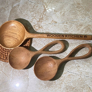 Vietnam Factory Supply Wooden Spoon Small Handle 5cm Natural <b>Kitchen</b> Utensil Bulk Export Supplier - Product Image 1