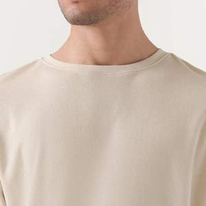 Camisetas personalizadas 100% algodón poliéster para hombre, camiseta moderna de mezcla triple perfecta, camisetas de corte regular, impresión OEM ODM - Product Image 2