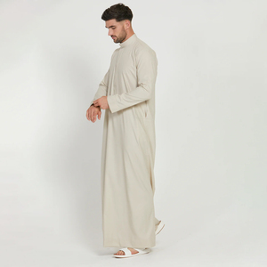 2024 último diseño personalizado para Hombres Nuevo diseño hombres Thobe buen diseño de costura para hombres - Product Image 3
