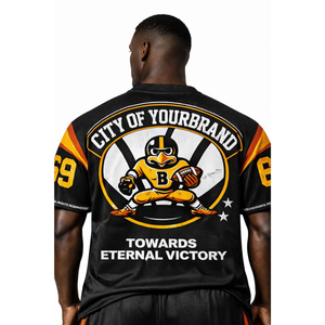 Ensemble maillot et short de football américain respirant en polyester 100 % – Tenue de sport personnalisable - Product Image 6