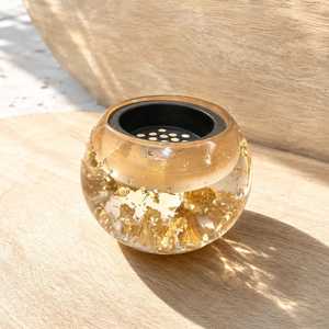 Creative Resin Glass Bakhoor Burner Handmade Mabkhara <b>Incense</b> <b>Holder</b> with Artistic Floral Design for Bakhoor and Fragrance - Product Image 5