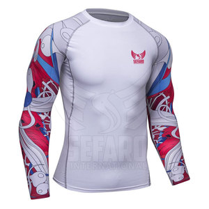 Rashguard sur mesure, best-seller, faible MOQ, couleur unie, qualité supérieure, marque privée - Product Image 4