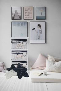 Anne Home - Star Pillow - <b>Blue</b> Set of 2 Decorative <b>Throw</b> Pillows for Sofa Home Decor 30.48Lx30.48Wx11.43H cm - Product Image 4