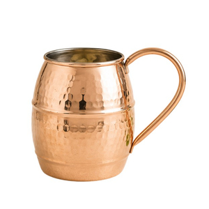 Nouveauté : Tasses à Moscow Mule en cuivre artisanal, cuivre massif pur, tasses martelées pour cocktails, articles de bar avec logo personnalisable - Product Image 3