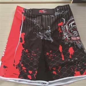 Pantalones cortos MMA para hombre, con estampado, cintura elástica, para entrenamiento en gimnasio, kickboxing, ligeros, de secado rápido, coloridos, para artes marciales mixtas. - Product Image 5