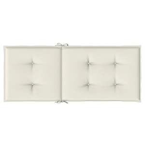 6 Pcs Melange Cream Highback <b>Chair</b> <b>Cushions</b> 47.2"x19.7"x1.6" Fabric <b>Outdoor</b> Pillows & <b>Cushions</b> - Product Image 6