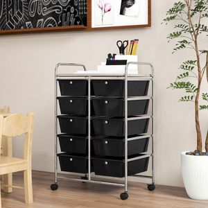 Carrello Portaoggetti a 10 Cassetti con Ruote - Product Image 3