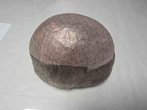 Toupee y Peluca de Cabello Humano Gris de Piel Fina, 100% Cabello Remy Indio, Rizado Kinky Yaki, Calidad Premium, Taz Hair Bangladesh, Trama Única - Product Image 2