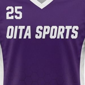 Maillot de lacrosse unisexe violet en polyester, coupe athlétique légère, uniforme sportif, vêtements d'entraînement - Product Image 6
