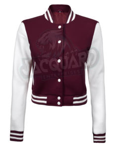 Veste universitaire pour femmes, marque privée, prix compétitif, étiquette personnalisée, nouvelle collection, vestes courtes, fabriquées au Pakistan - Product Image 3