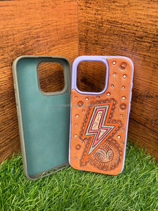 เคสโทรศัพท์หนังเครื่องมือทำมือสไตล์ตะวันตกสินค้ามาใหม่เคสมือถือ15นิ้วหรูหราสไตล์วินเทจ - Product Image 6