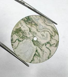 Natural Moss agate White Flat Cut Watch Dial 28.5 mm Round 0.60mm Thickness One-Sided Polished <b>Face</b> (<b>Gems</b> & Stones) - Product Image 5