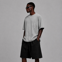 T-shirts Dirty Wash de luxe en coton lisse pour hommes, à manches courtes, avec un bon tombé, personnalisables, marque privée, qualité supérieure