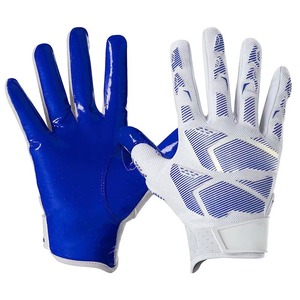 Guantes de Fútbol Americano Personalizados OEM, Diseño Sólido, Palma de Silicona Superior Antideslizante, Transpirables, para Receptor, Venta al Por Mayor, para Hombre, Todas las Temporadas - Product Image 1